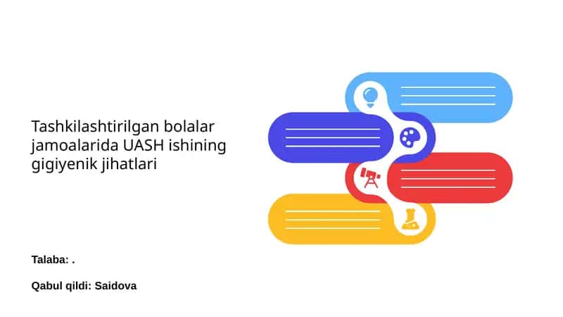 UASH ishining gigiyenik jihatlari