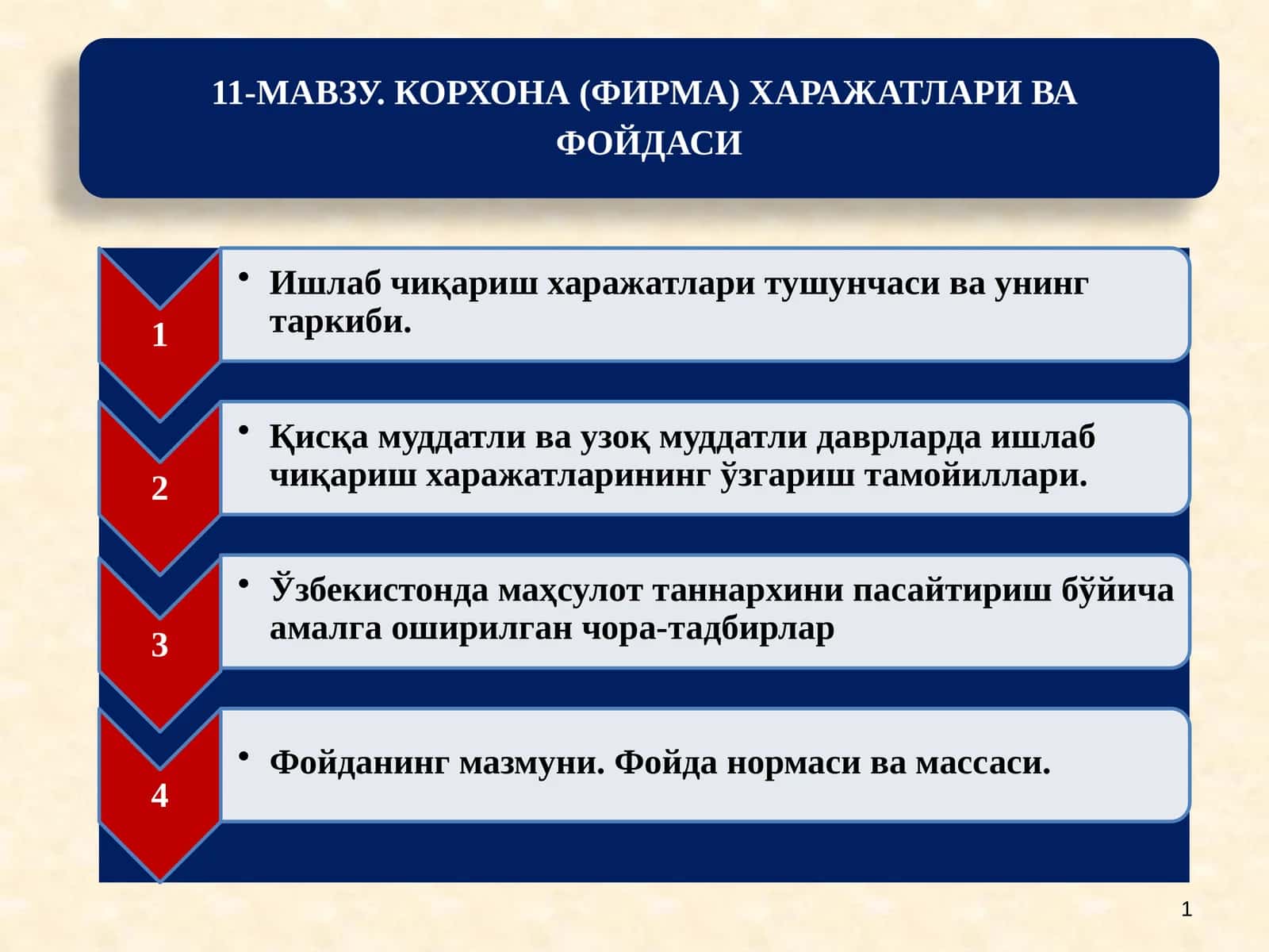 Ишлаб чиқариш ҳаражатлари