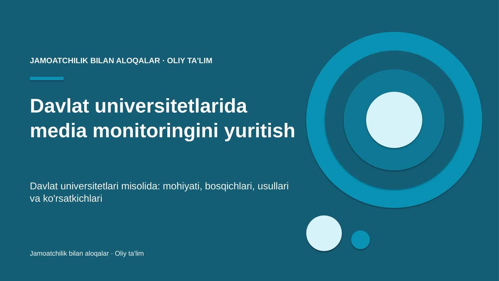 Media monitoringini yuritish: mohiyati