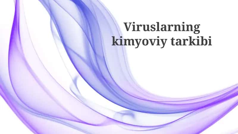 Viruslarning kimyoviy tarkibi