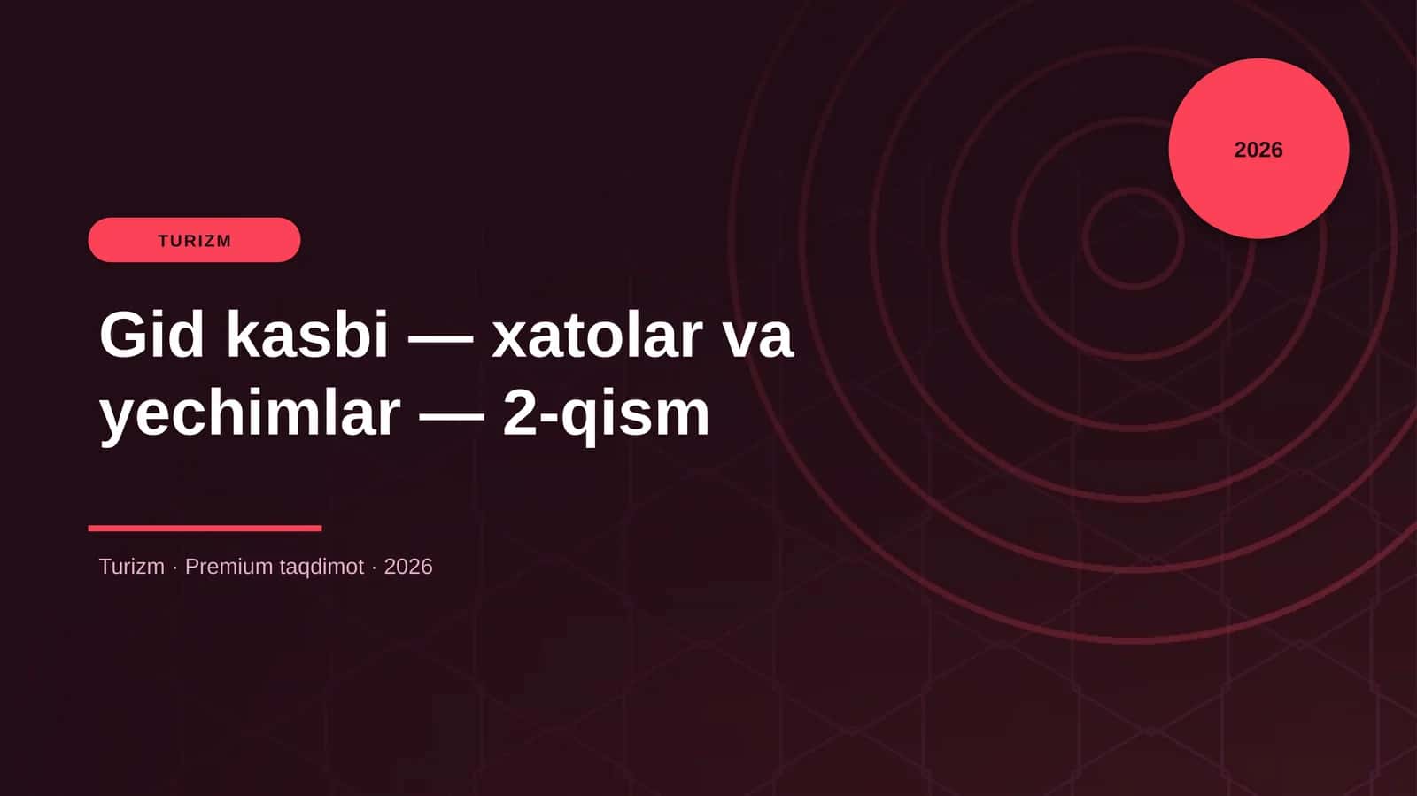 Gid kasbi — xatolar va yechimlar — 2-qism