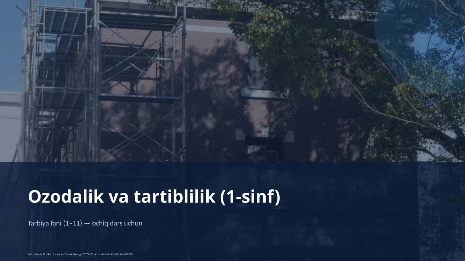 Ozodalik va tartiblilik (1-sinf)