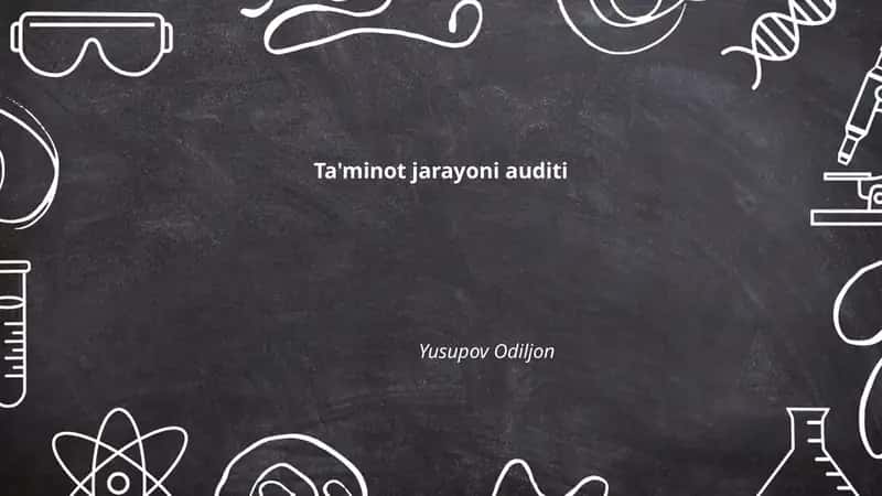 Ta'minot jarayoni auditi