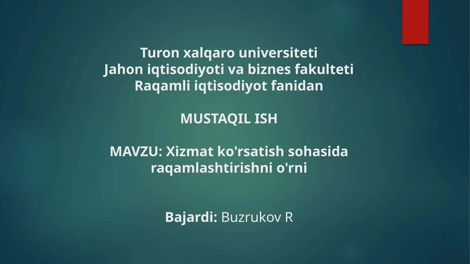 Raqamlashtirish