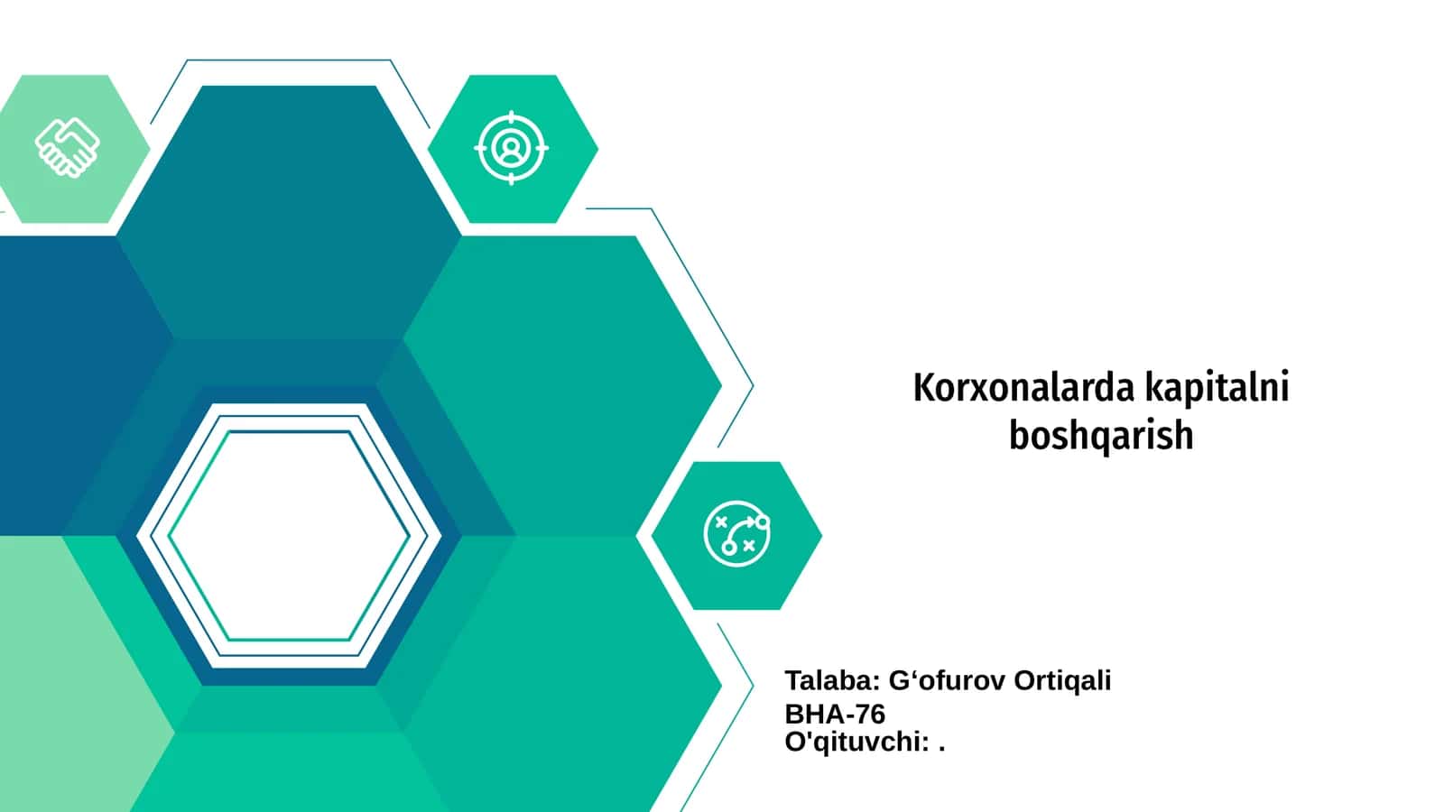 Korxonalarda kapitalni boshqarish