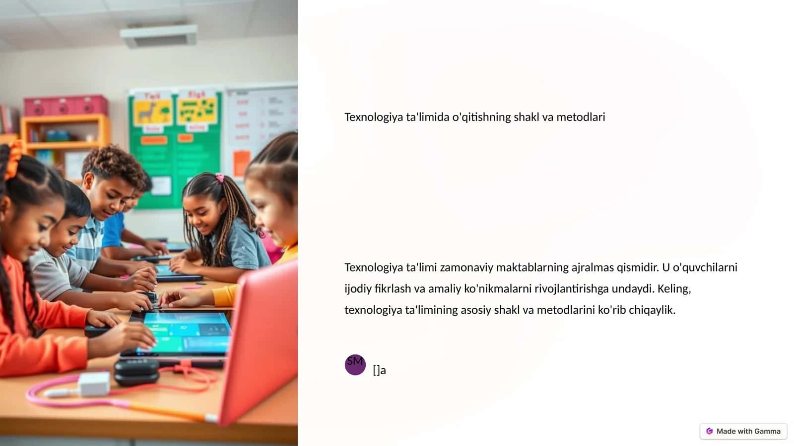 Texnologiya ta'limida o'qitishning shakl va metodlari