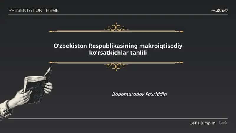 O‘zbekiston Respublikasining makroiqtisodiy ko'rsatkichlar tahlili