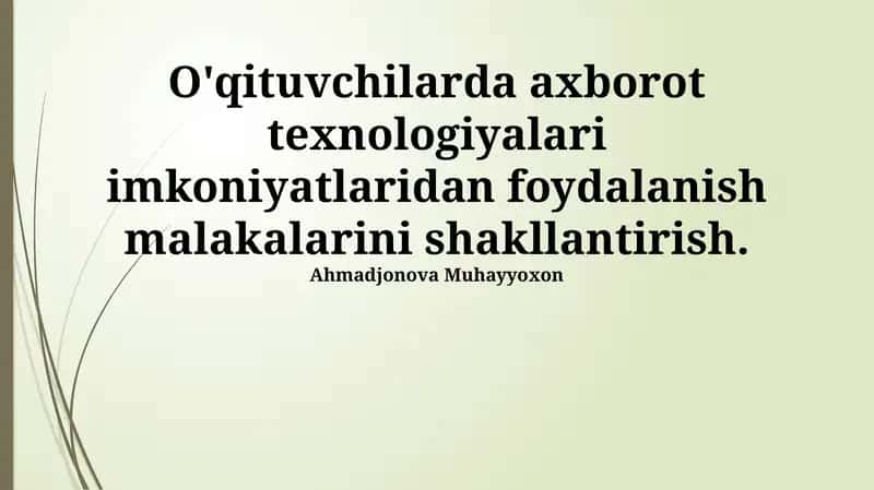 Zamonaviy IT Vositalaridan foydalanish strategiyasi