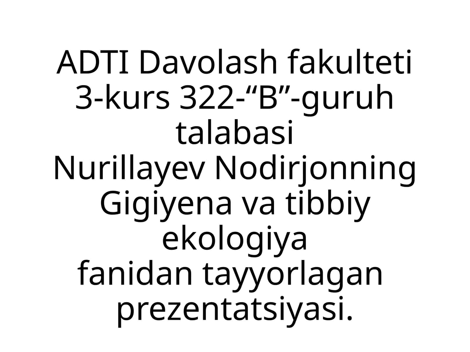 Kasalxona xonalari havosining antropogen ifloslanishi haqida tushuncha