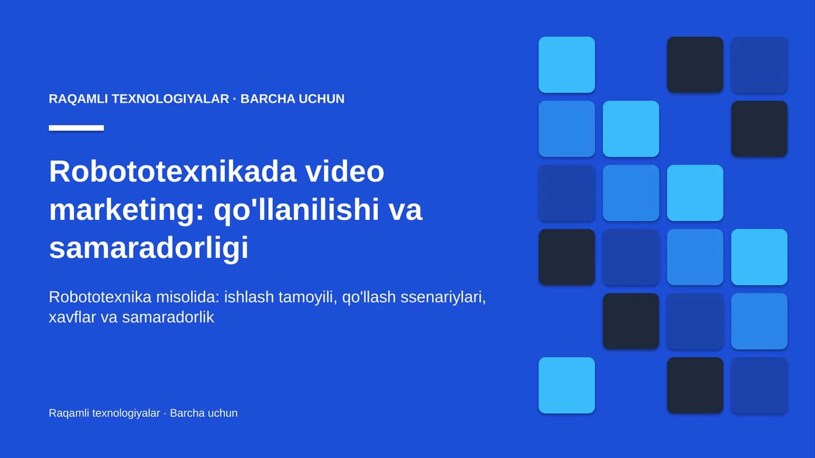 Video marketing — video orqali targ'ib qilish yo'nalishi