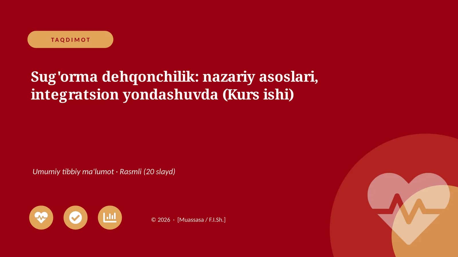 Sug'orma dehqonchilik: nazariy asoslari, integratsion yondashuvda
