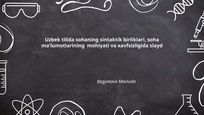 Sohaning sintaktik birliklari