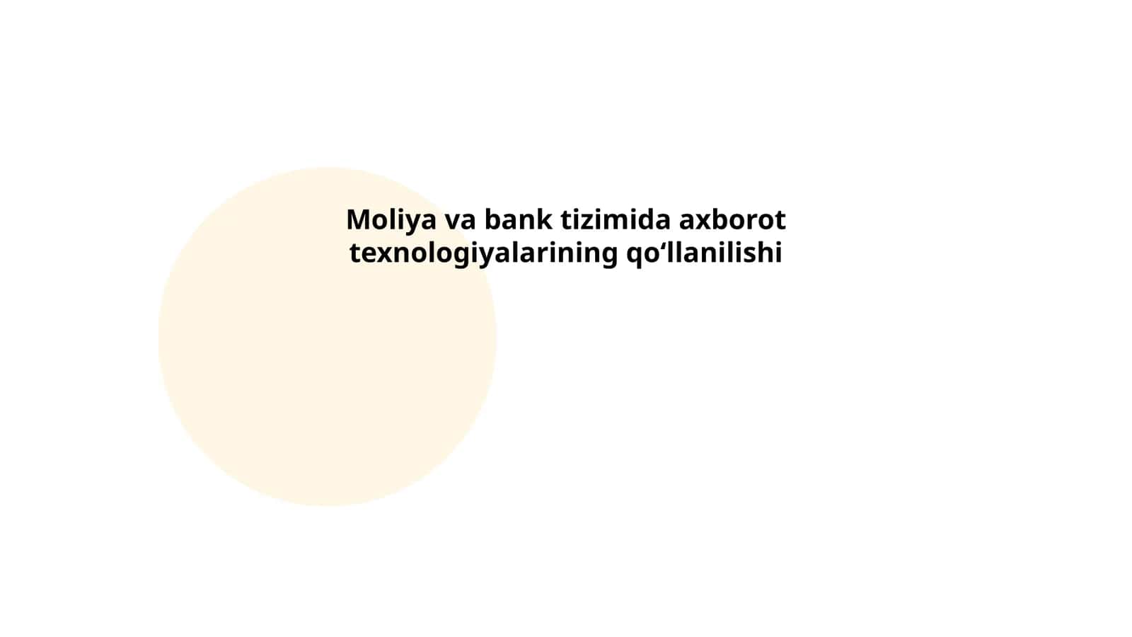Mobil bank xizmatlarining rivojlanishi va xavfsizligi