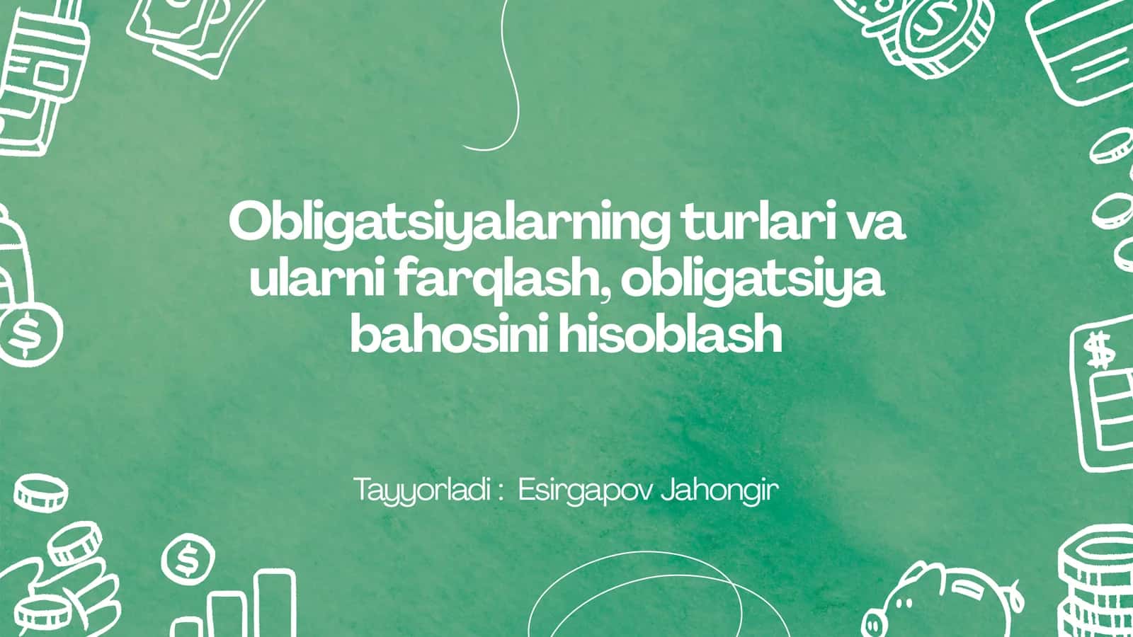 Obligatsiyalarning turlari va ularni farqlash