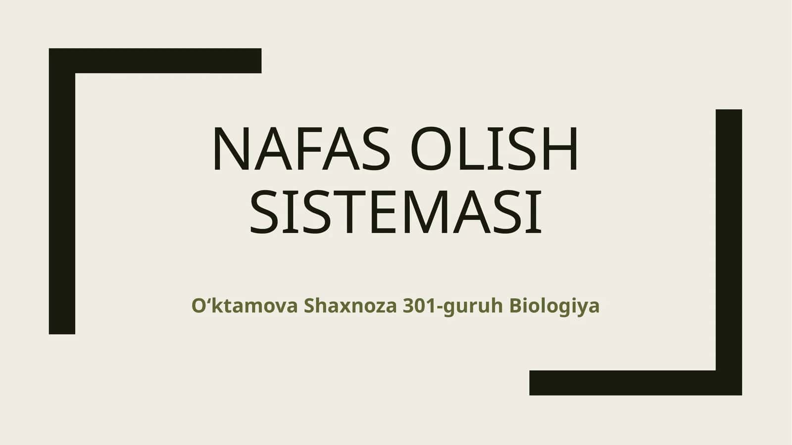 Nafasolishsistemasi