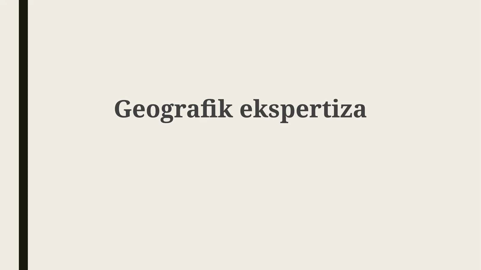 Geografikekspertiza