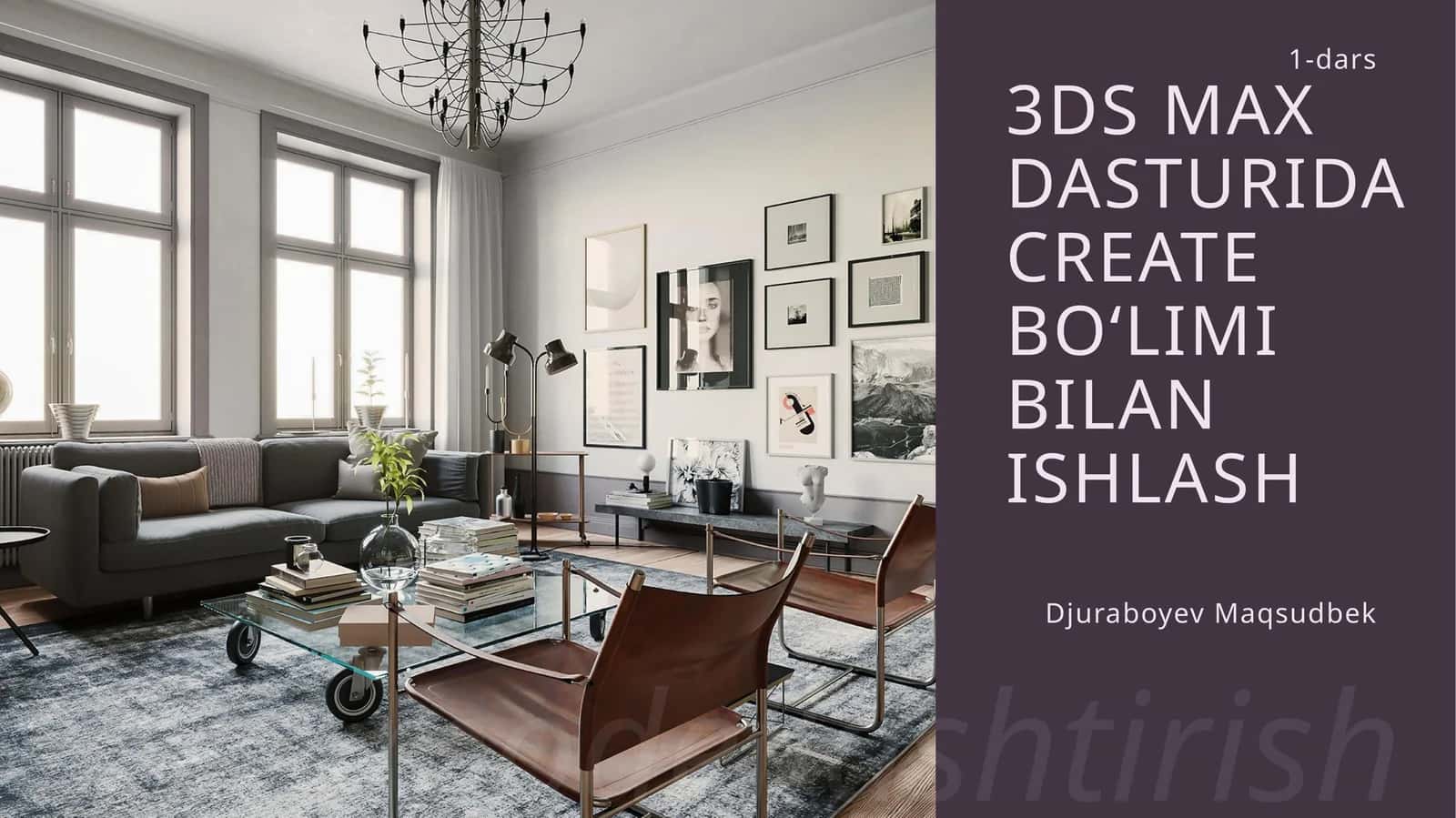 3d modellashtirish