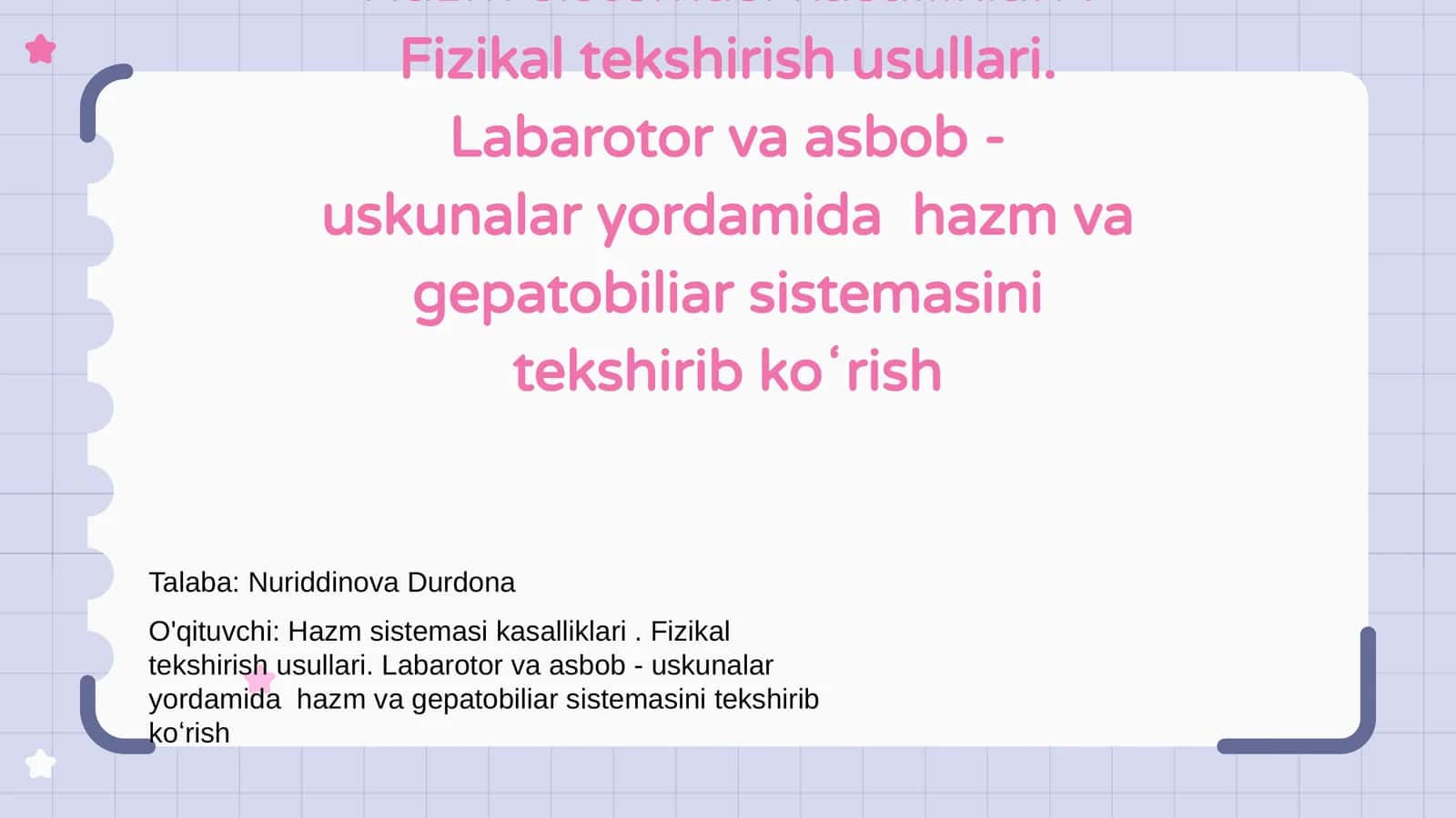 Hazm sistemasi kasalliklari