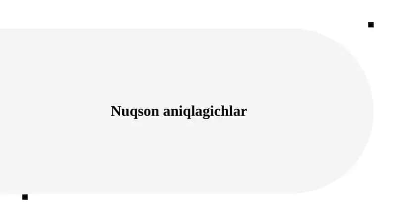 Nuqson aniqlagichlar