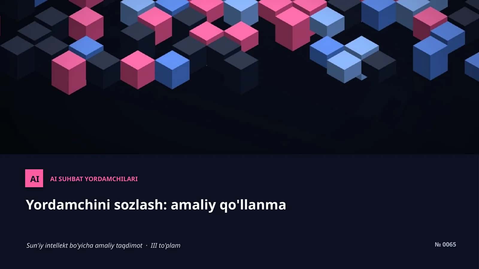 AI SUHBAT YORDAMCHILARI