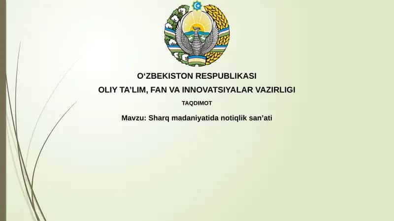 Sharq madaniyatida notiqlik san'ati