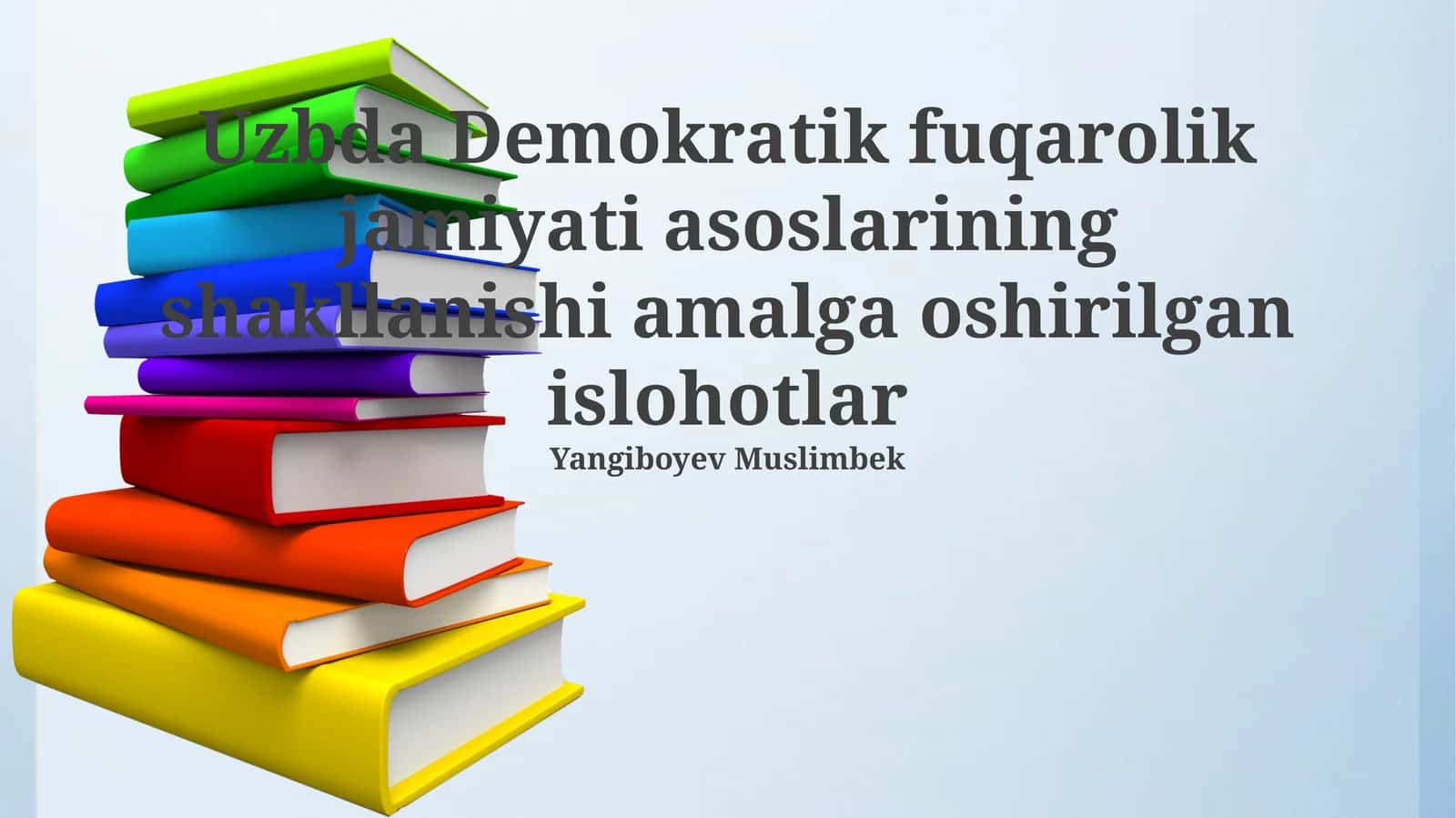 O‘zbekistonda demokratik huquqiy davlat qurish strategiyasi va konstitutsiyaviy islohotlar