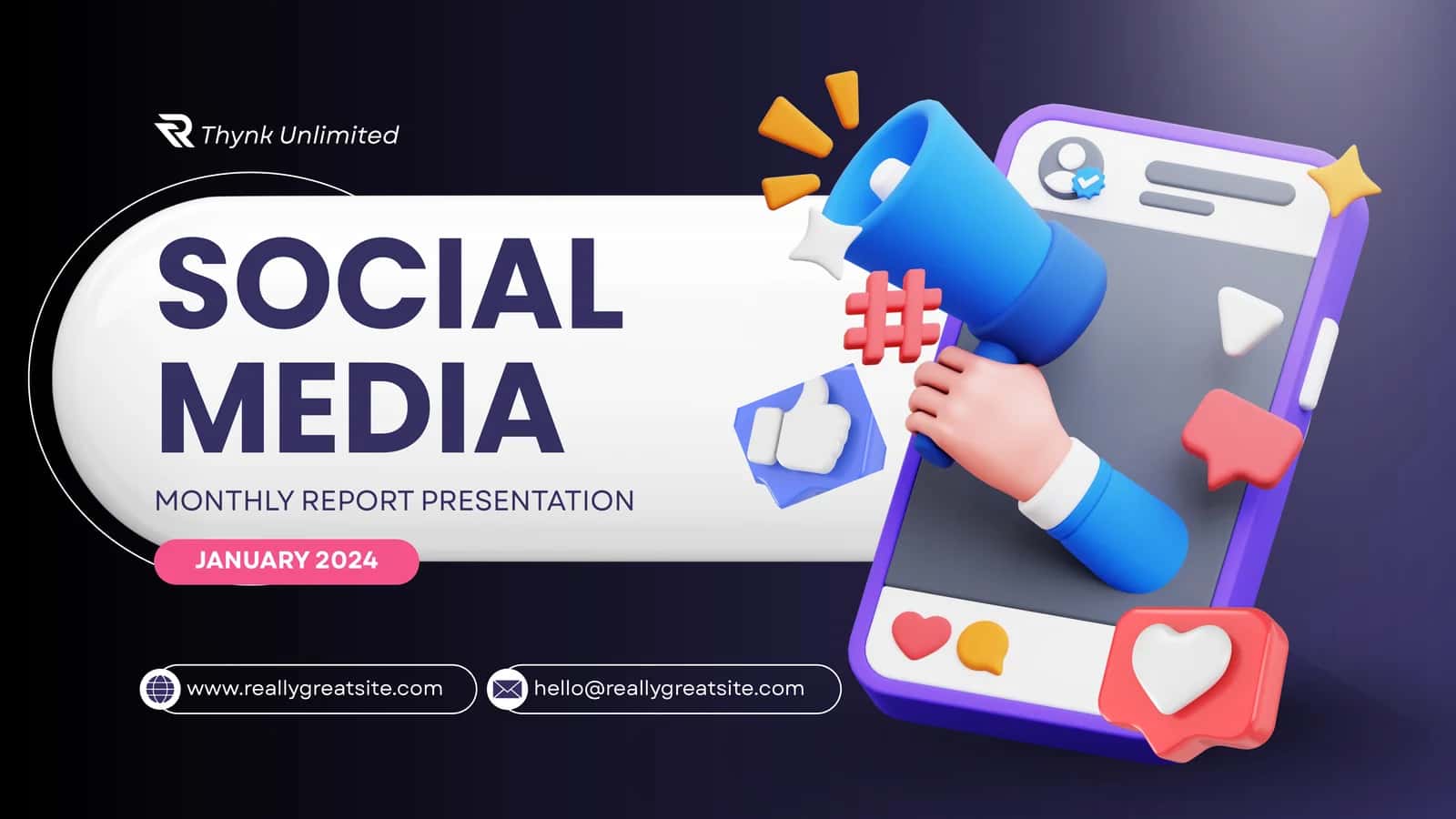 SOCIAL MEDIA MONTHLY REPORT PRESENTATION