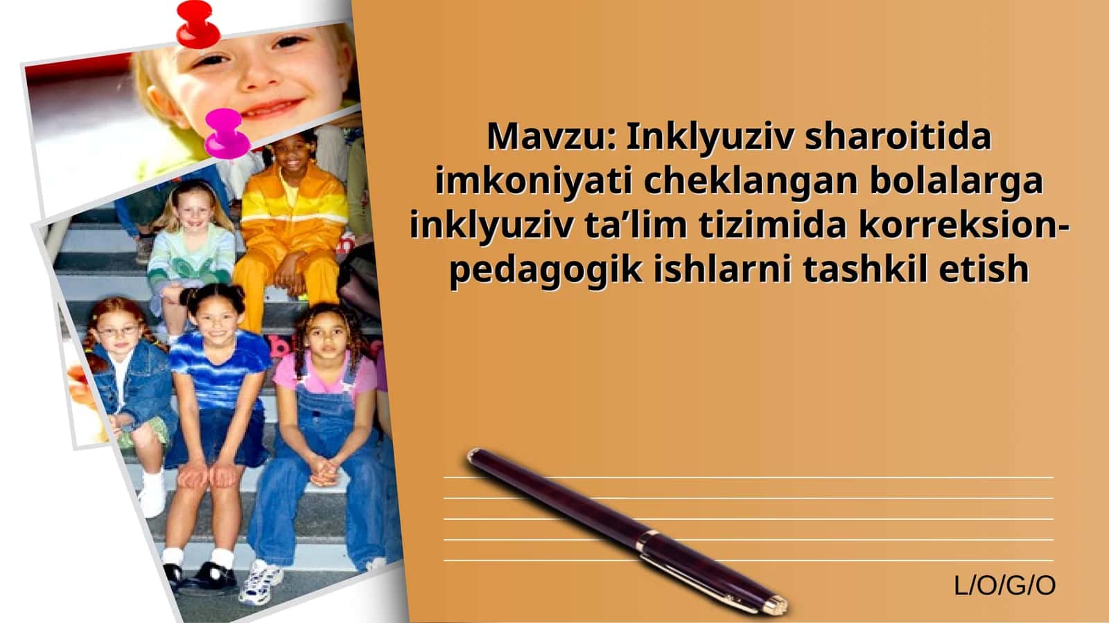 Inklyuziv sharoitida imkoniyati cheklangan bolalarga inklyuziv ta’lim tizimida korreksion-pedagogik ishlarni tashkil etish