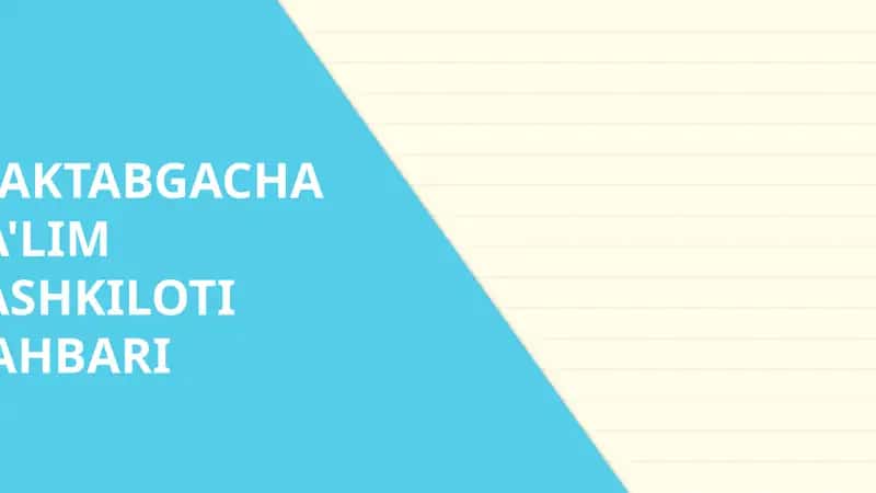 Maktabgacha ta'lim tashkiloti rahbari