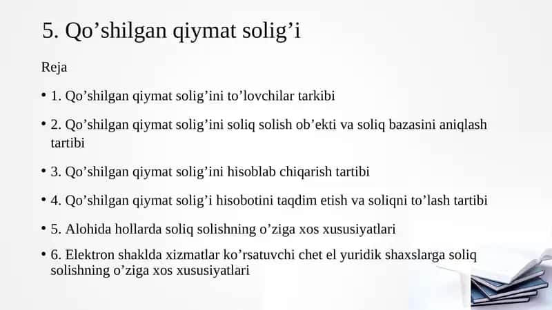 Qo‘shilgan qiymat solig‘i