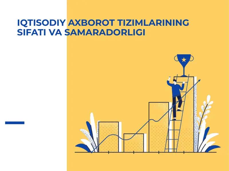 IQTISODIY AXBOROT TIZIMLARINING SIFATI VA SAMARADORLIGI
