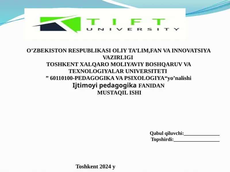 Ijtimoyi-pedagogik texnologiyalar