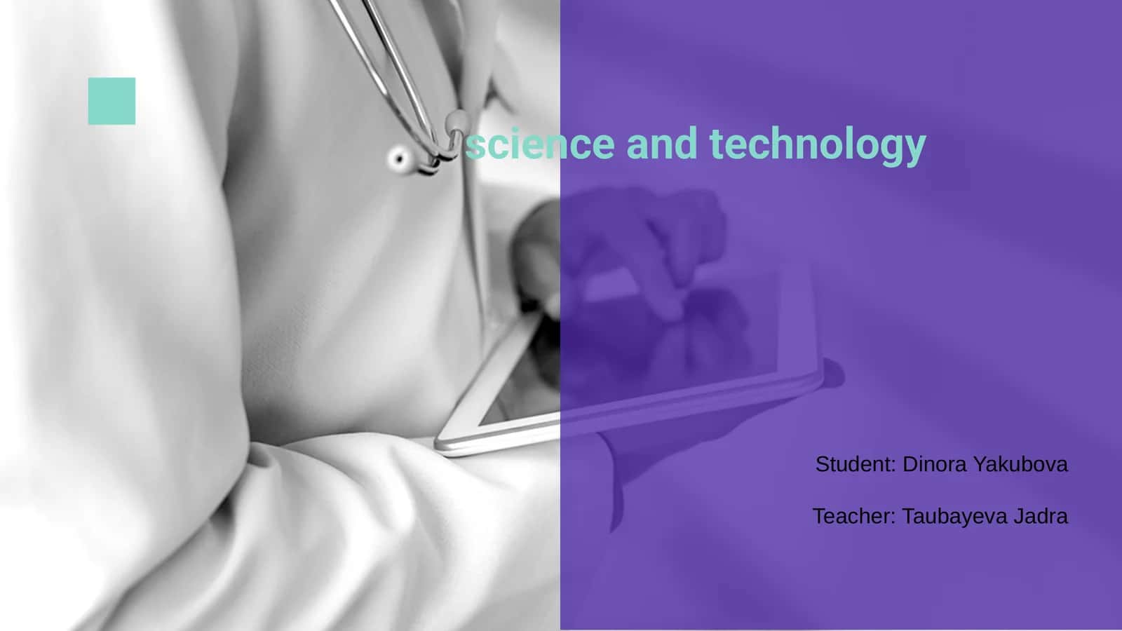 Science and Technology
