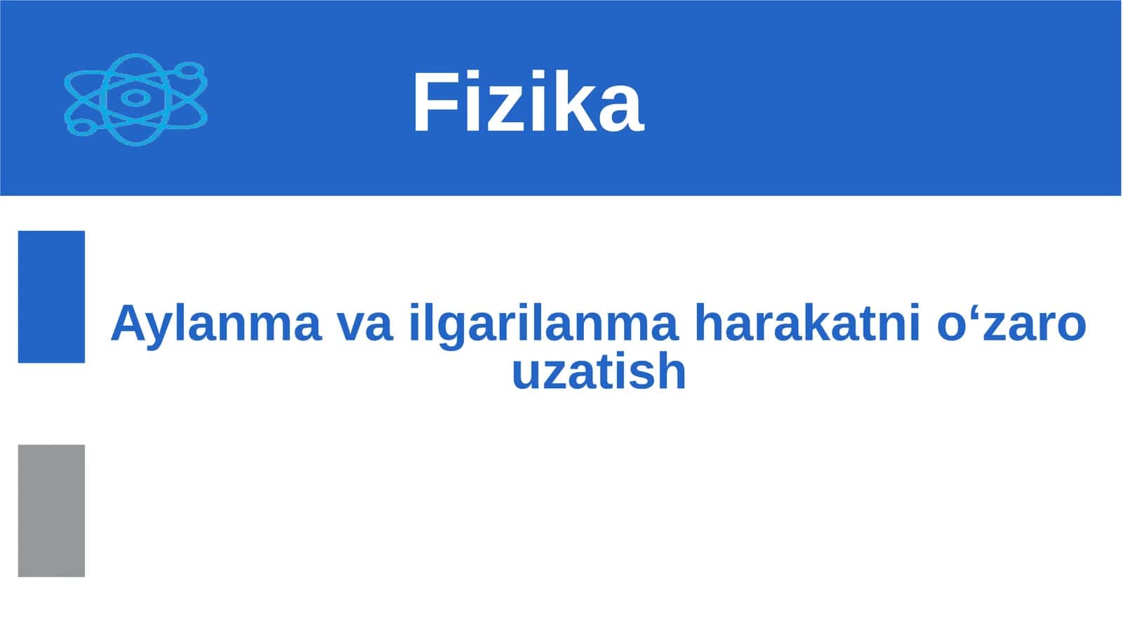 Aylanma harakatni uzatish