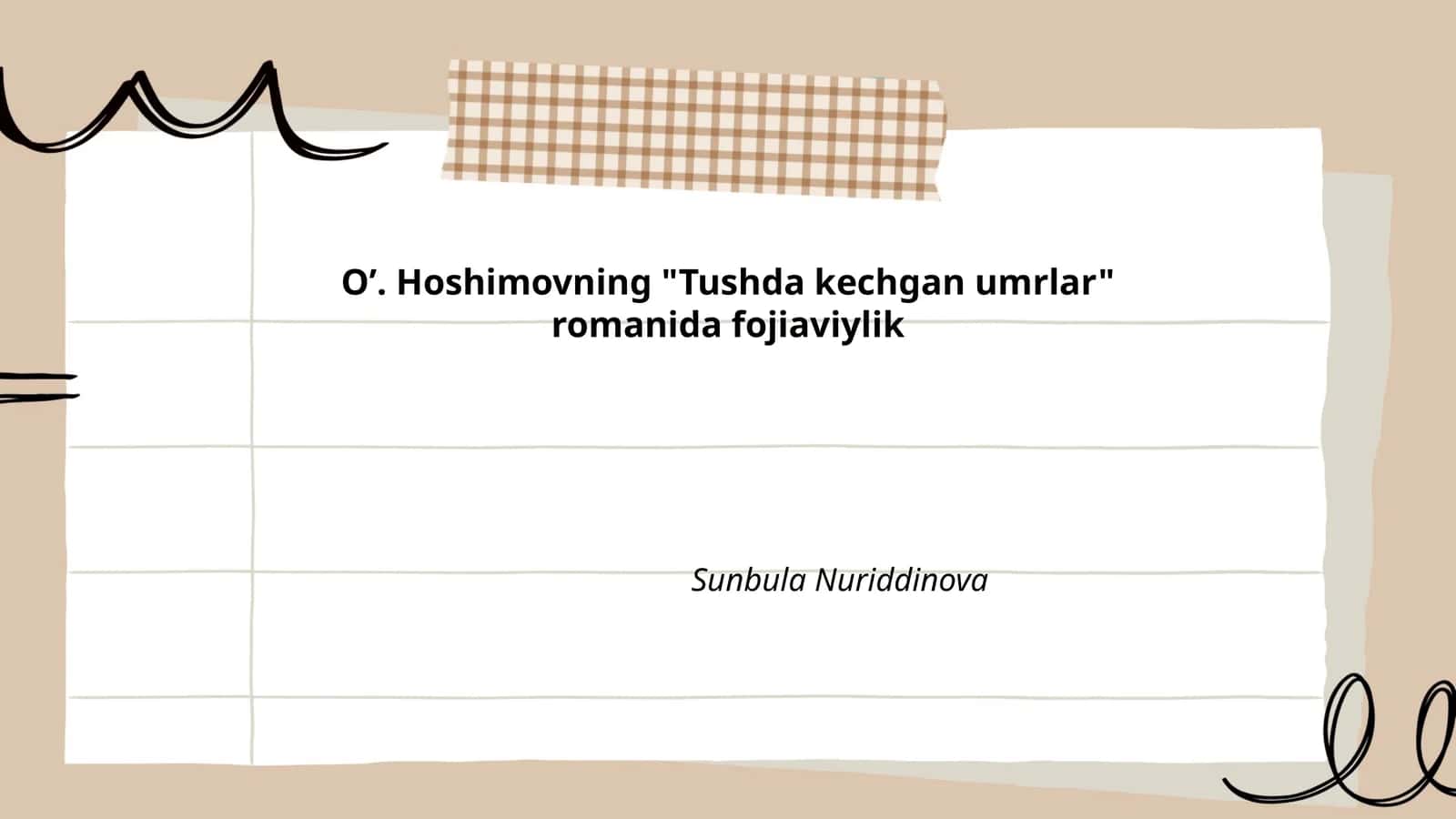 Tushda kechgan umrlar