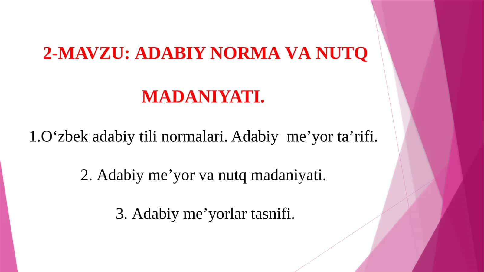 АDАBIY NОRMАVАNUTQ MАDАNIYATI