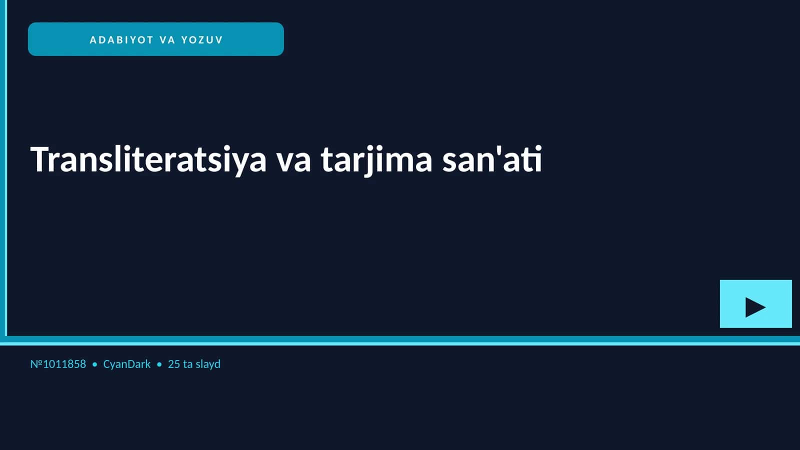 Transliteratsiya va tarjima san'ati