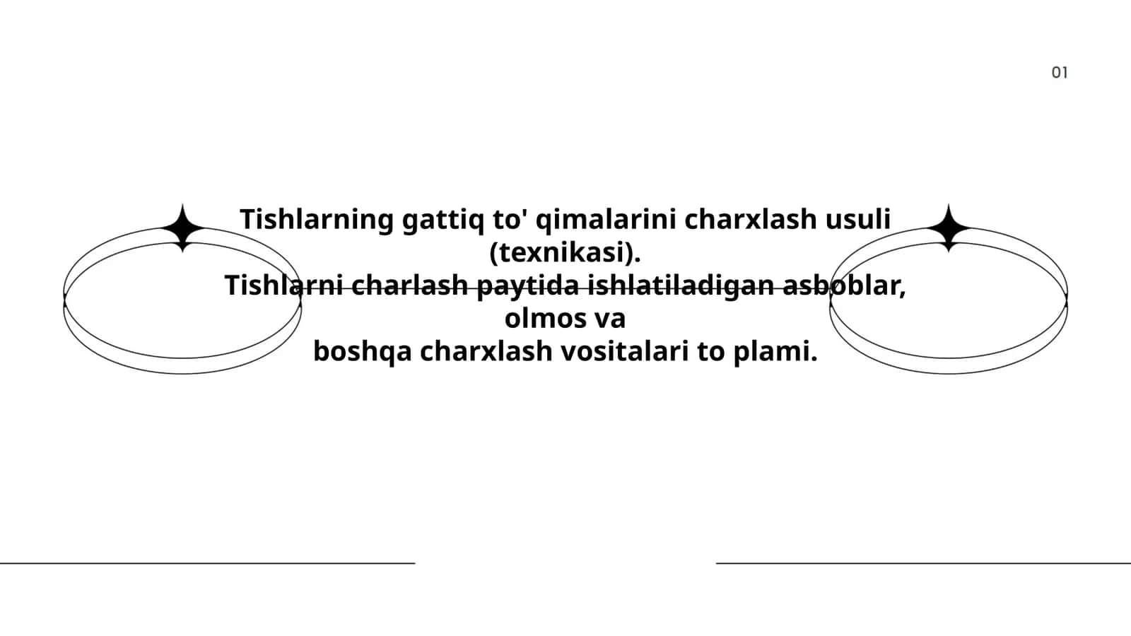Tishlarning gattiq to'qimalarini charxlash usuli (texnikasi)