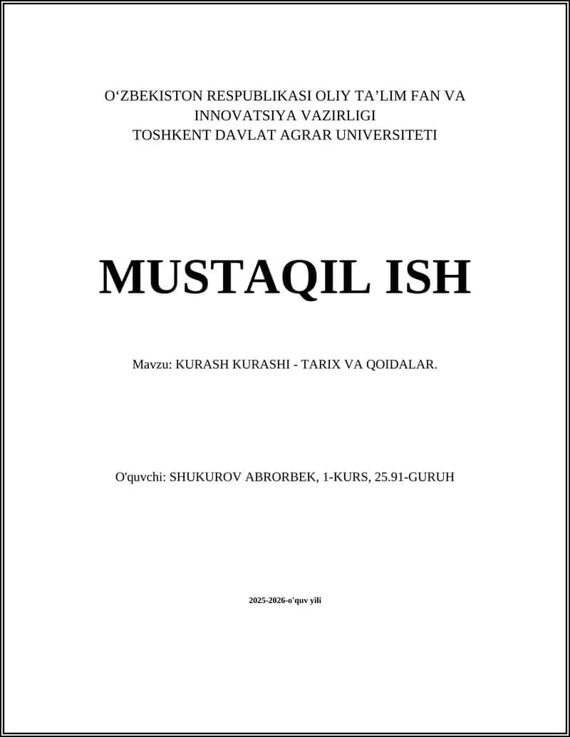 Kurashning qadimiy kelib chiqishi va arxeologik manbalar