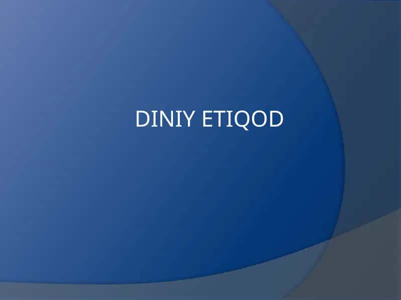 DINIY ETIQOD
