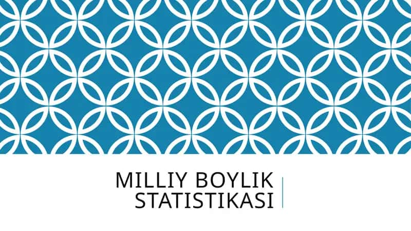 Milliy boylik statistikasi