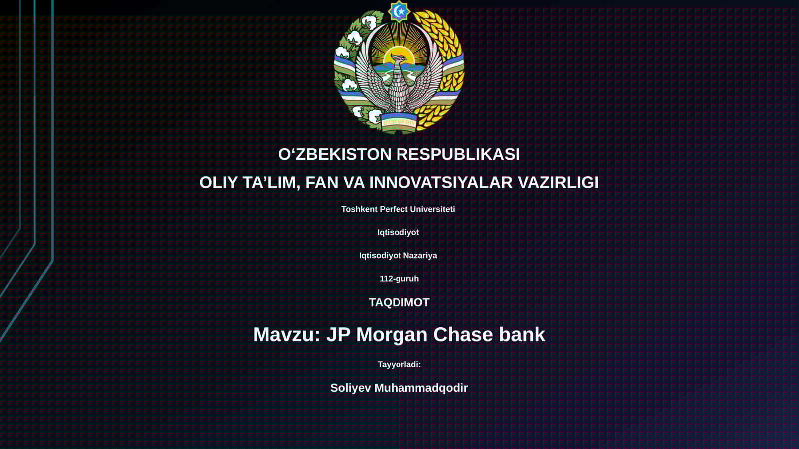 JP Morgan Chase bank