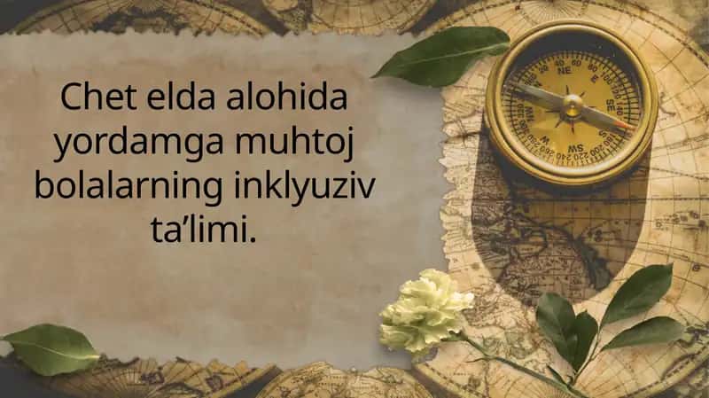 Chet elda alohida yordamga muhtoj bolalarning inklyuziv ta’limi