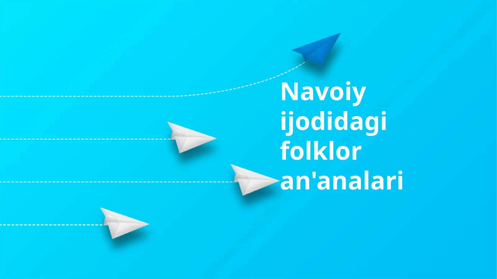 Navoiy ijodidagi folklor an'analari