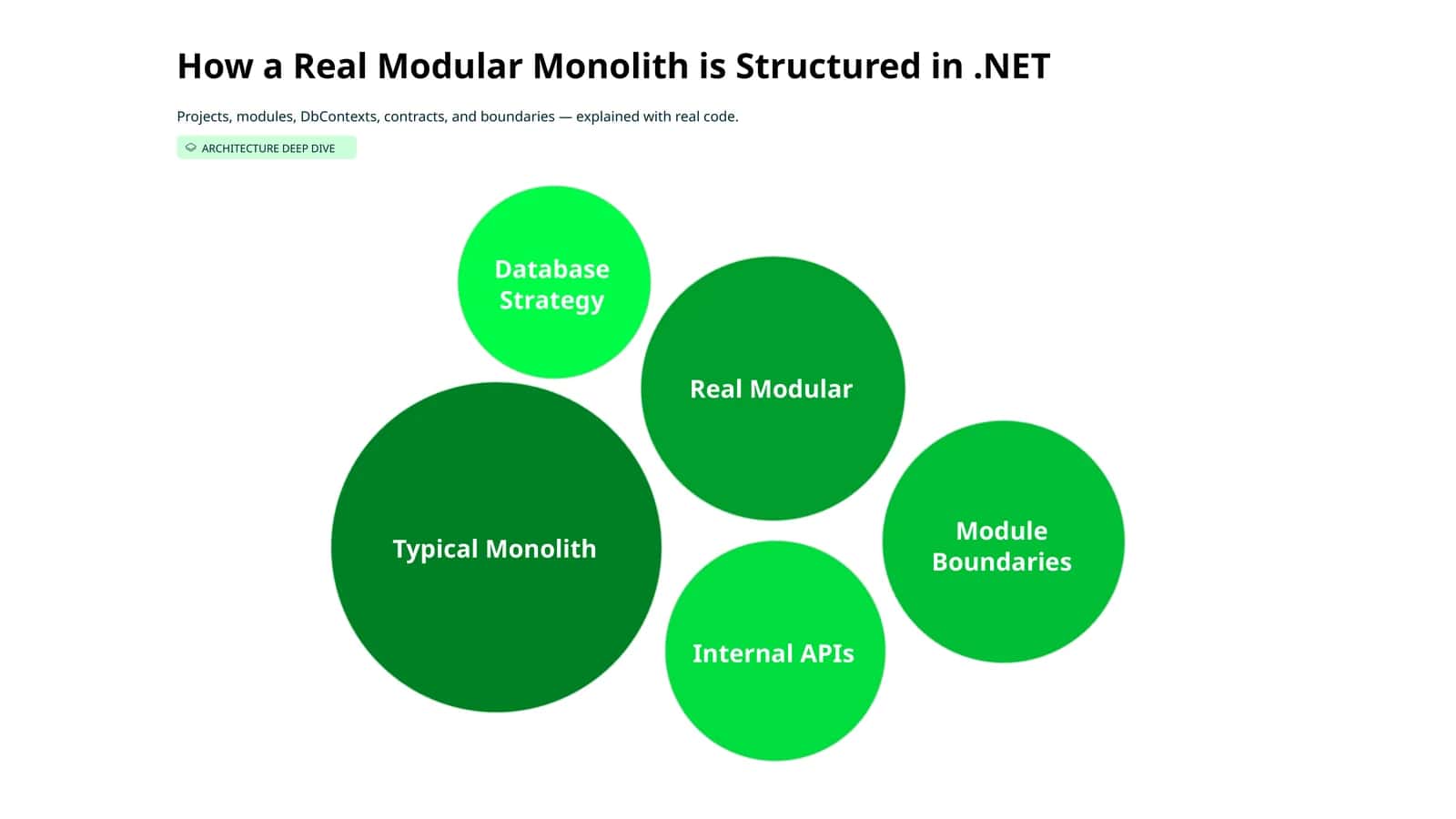 How a Real Modular Monolith is Structured in.NET