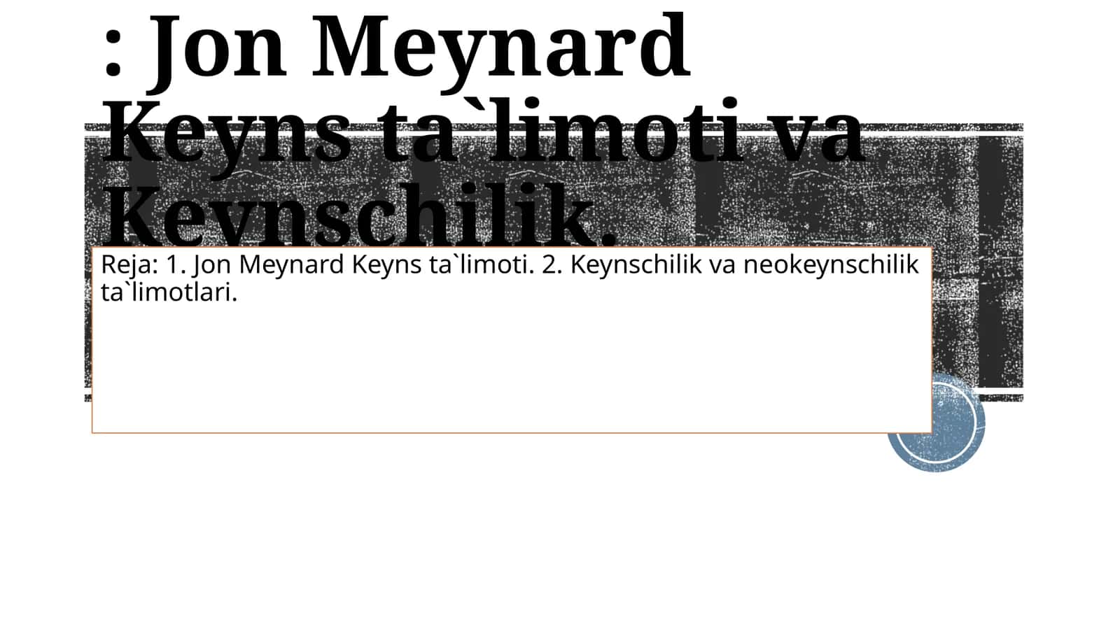 Jon Meynard Keyns ta`limoti