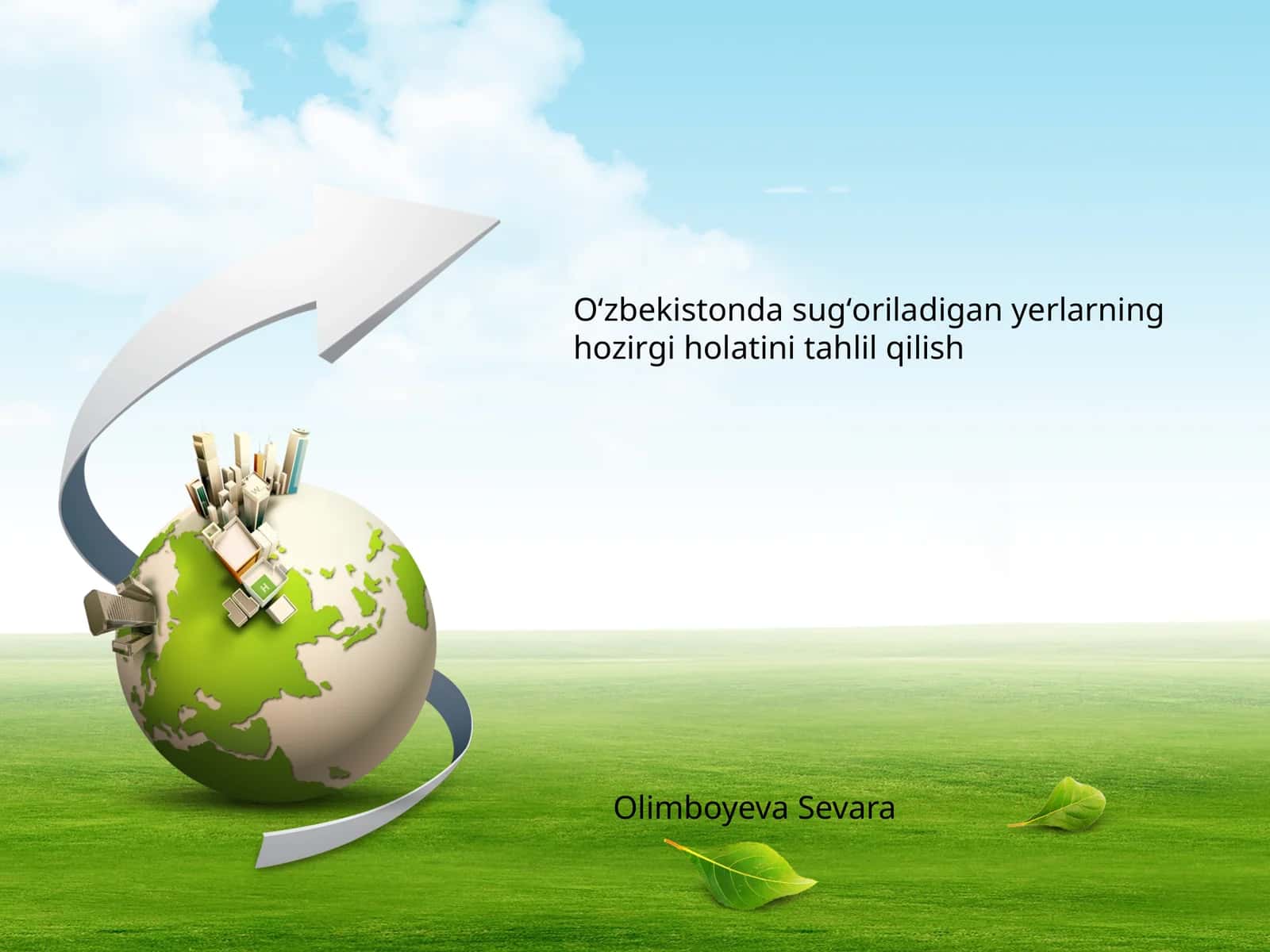 Sugʻoriladigan yerlarning hozirgi holatini tahlil qilish