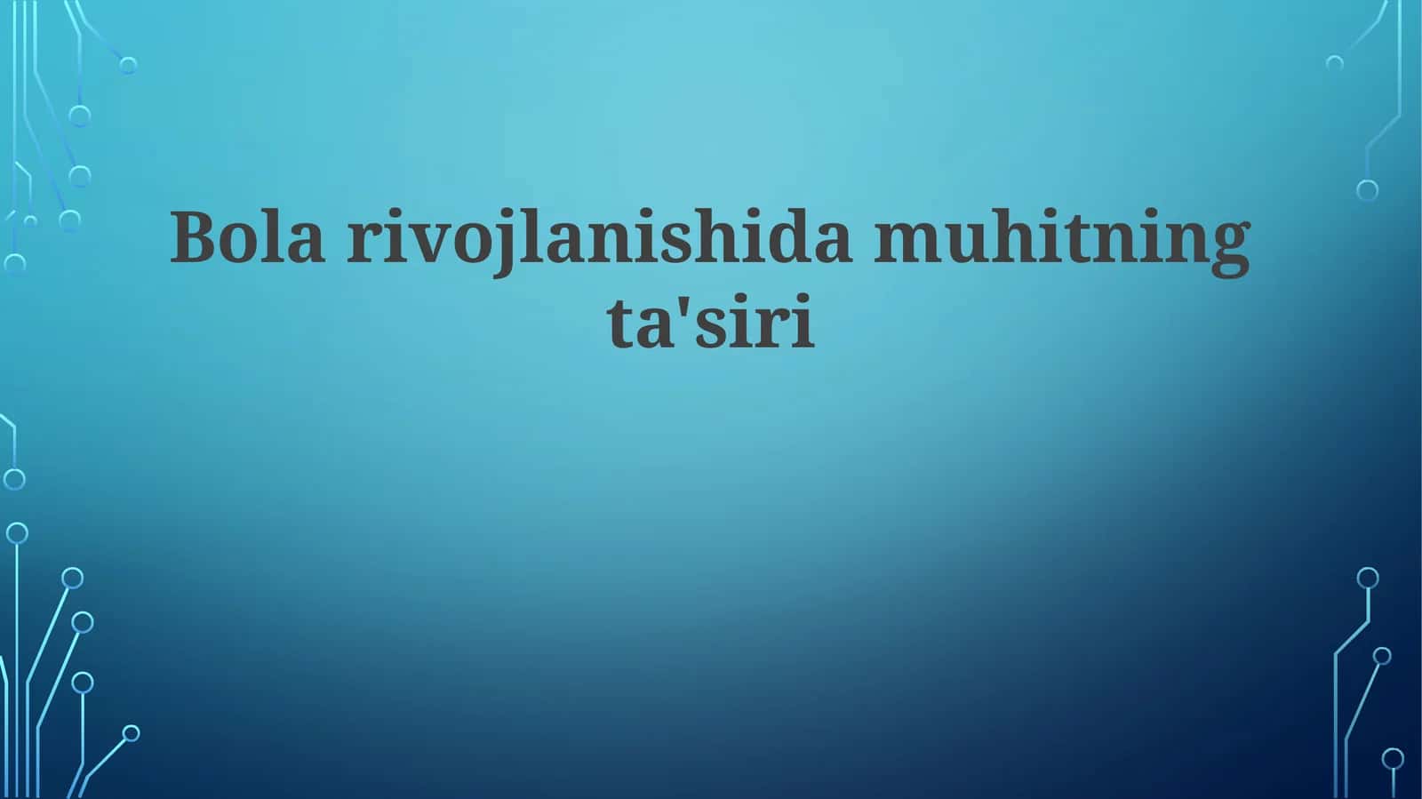 Ekologik qoidalar va to'p ishlab chiqarish