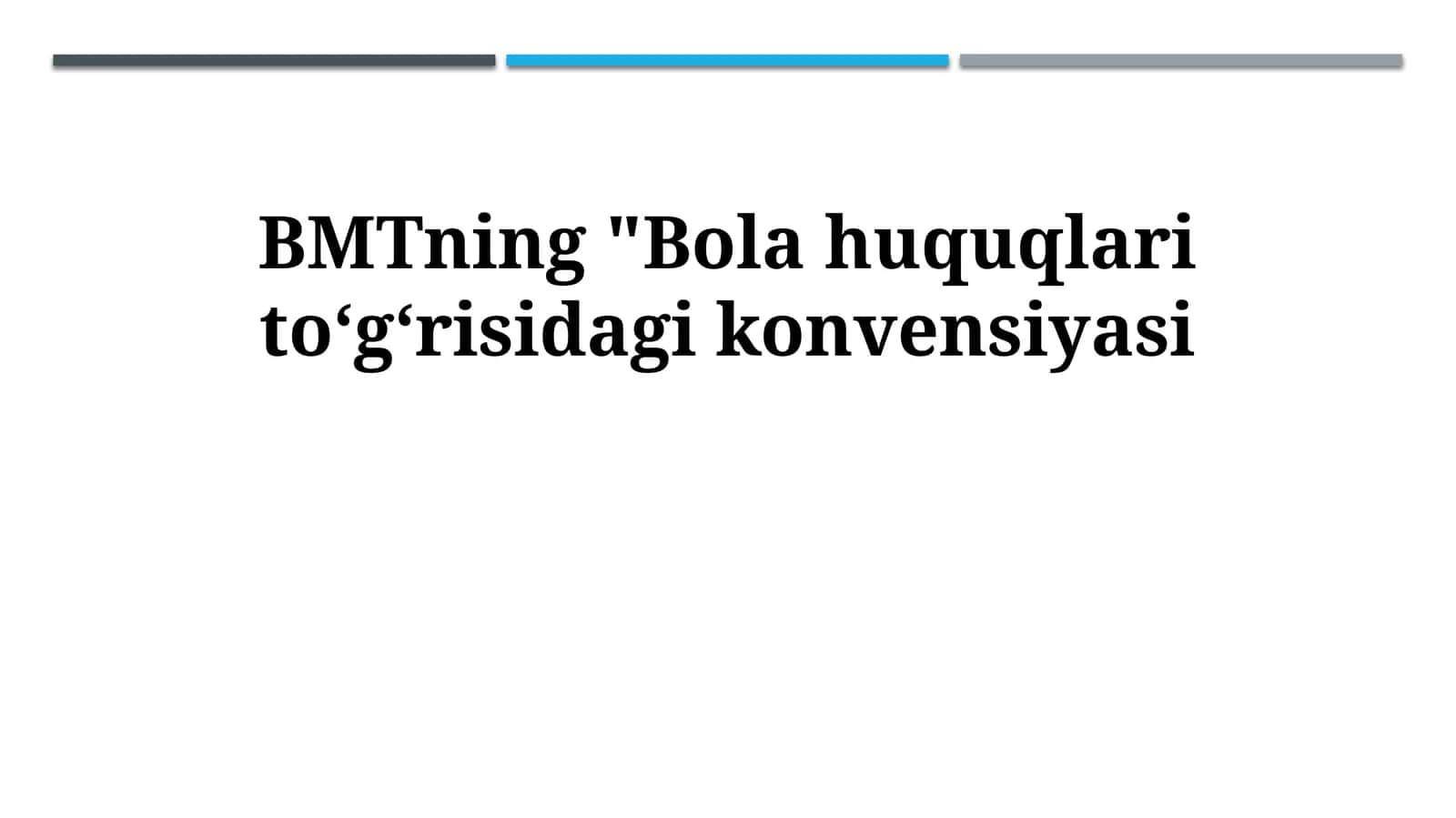 Bolalar Huquqlari Konvensiyasi