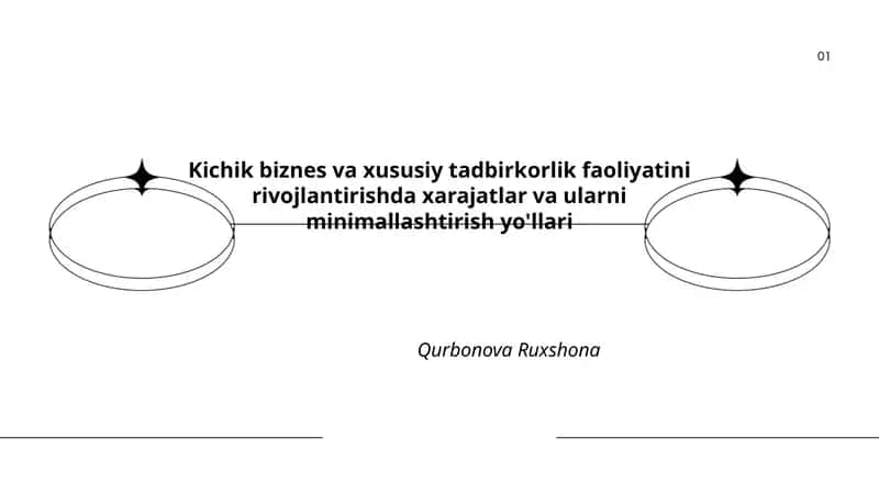 Kichik biznes va xususiy tadbirkorlik faoliyatini rivojlantirishda xarajatlar va ularni minimallashtirish yo'llari